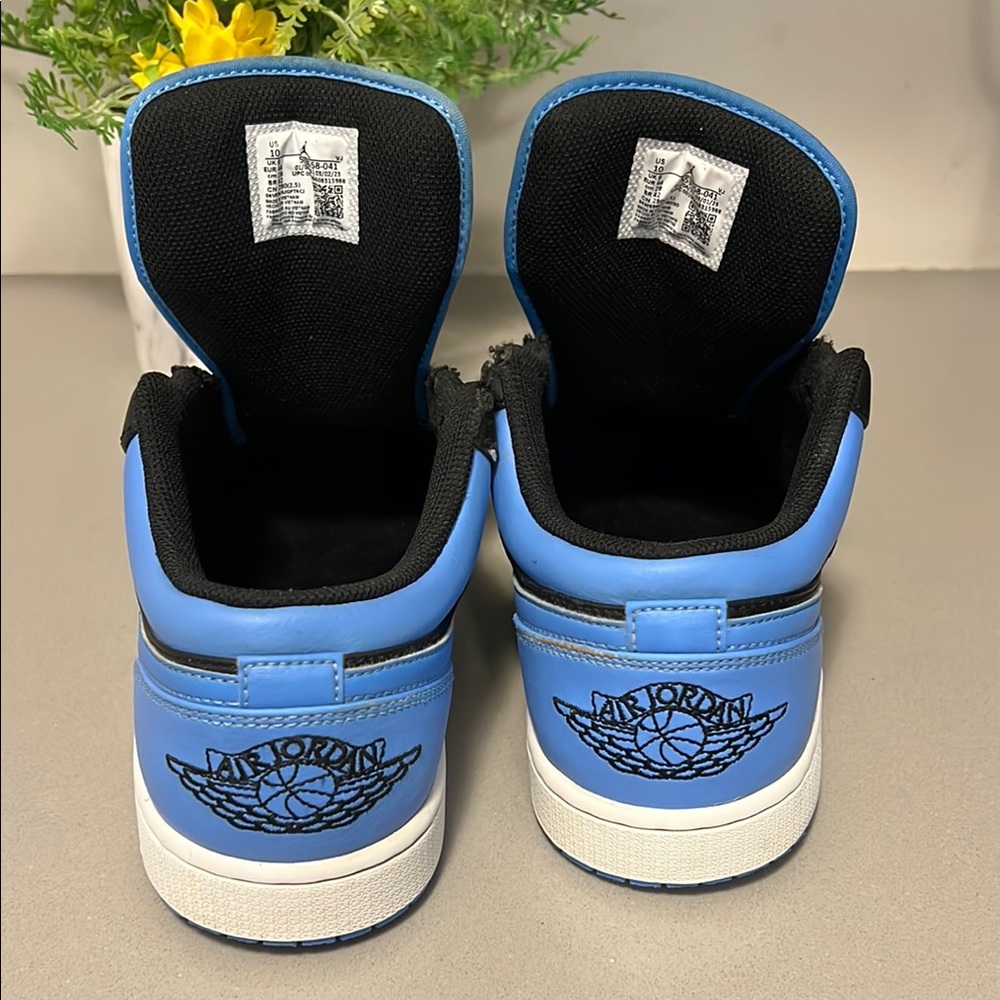 Jordan Sneakers - Black and Light Blue